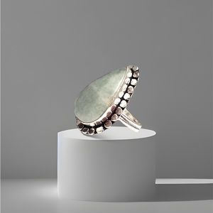 Sterling Silver Overlay Ring Size 9.5